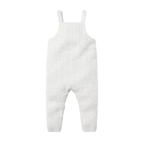 Janie and Jack NWT Baby Cable Knit Sweater Overall. Size 6-12 Months. - Picture 3 of 4
